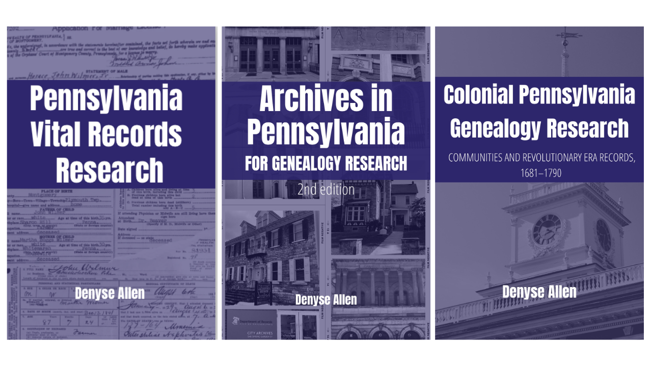 PA Ancestors Genealogy Guide Books