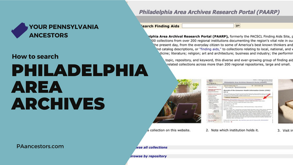 Podcast Episode 51: How to Search Philly Area Archives